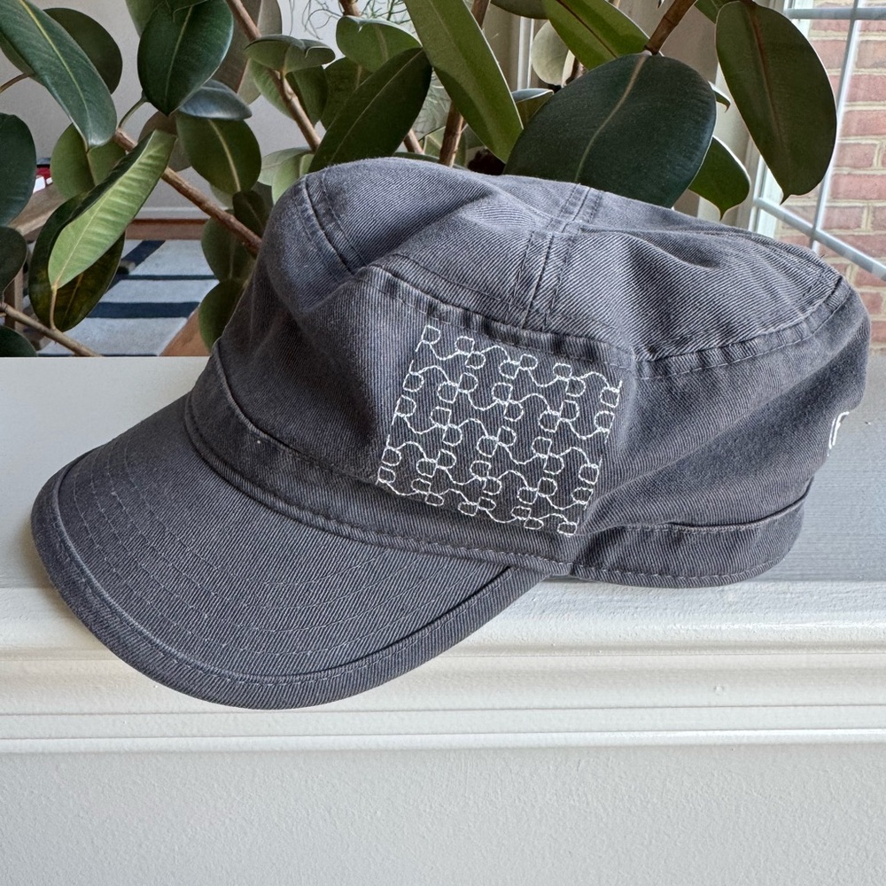 REVEL Hotel Casino Vintage Cap Hat Cadet Style Gray Embroidered “R” Logo Rare